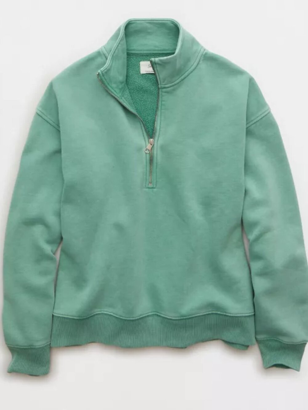 AE Everyday Luxe Quarter-Zip Sweatshirt, M